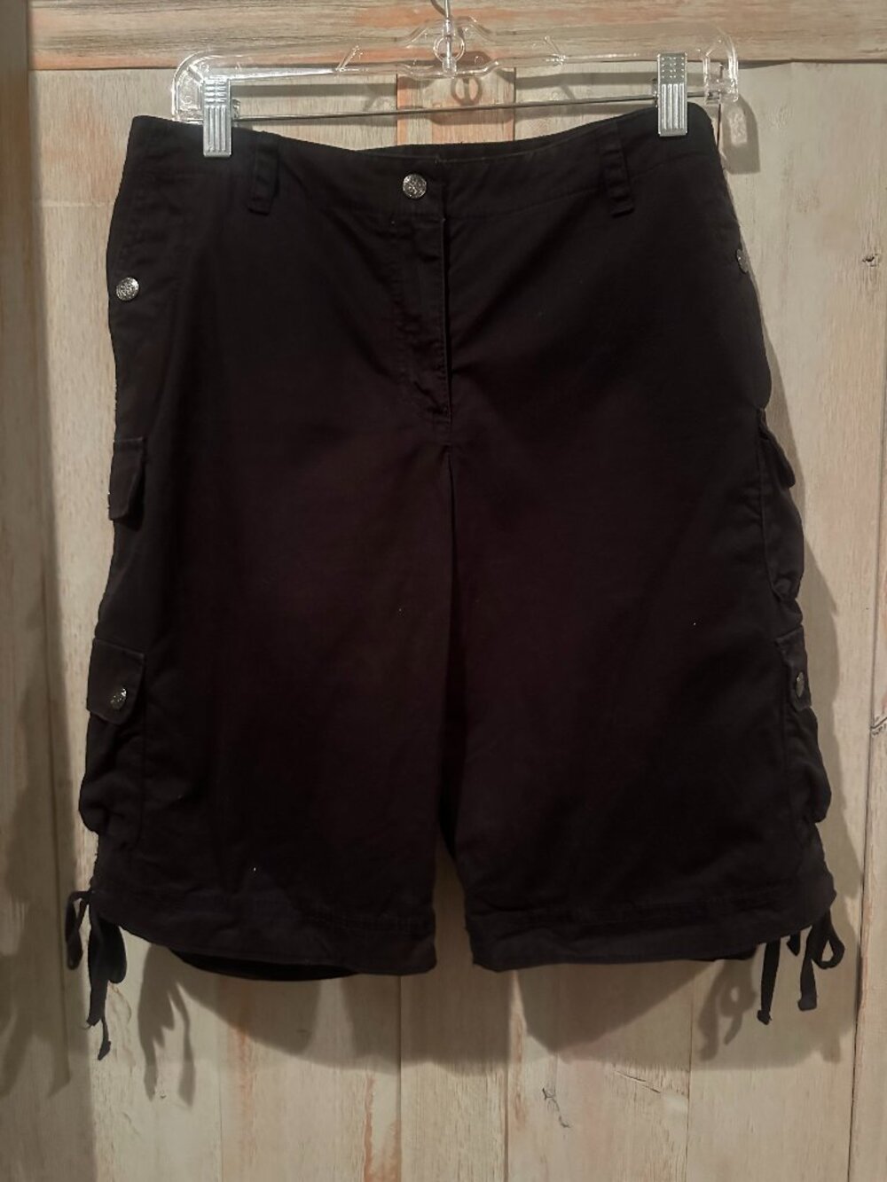 LOFT Black Cargo Shorts Size 12